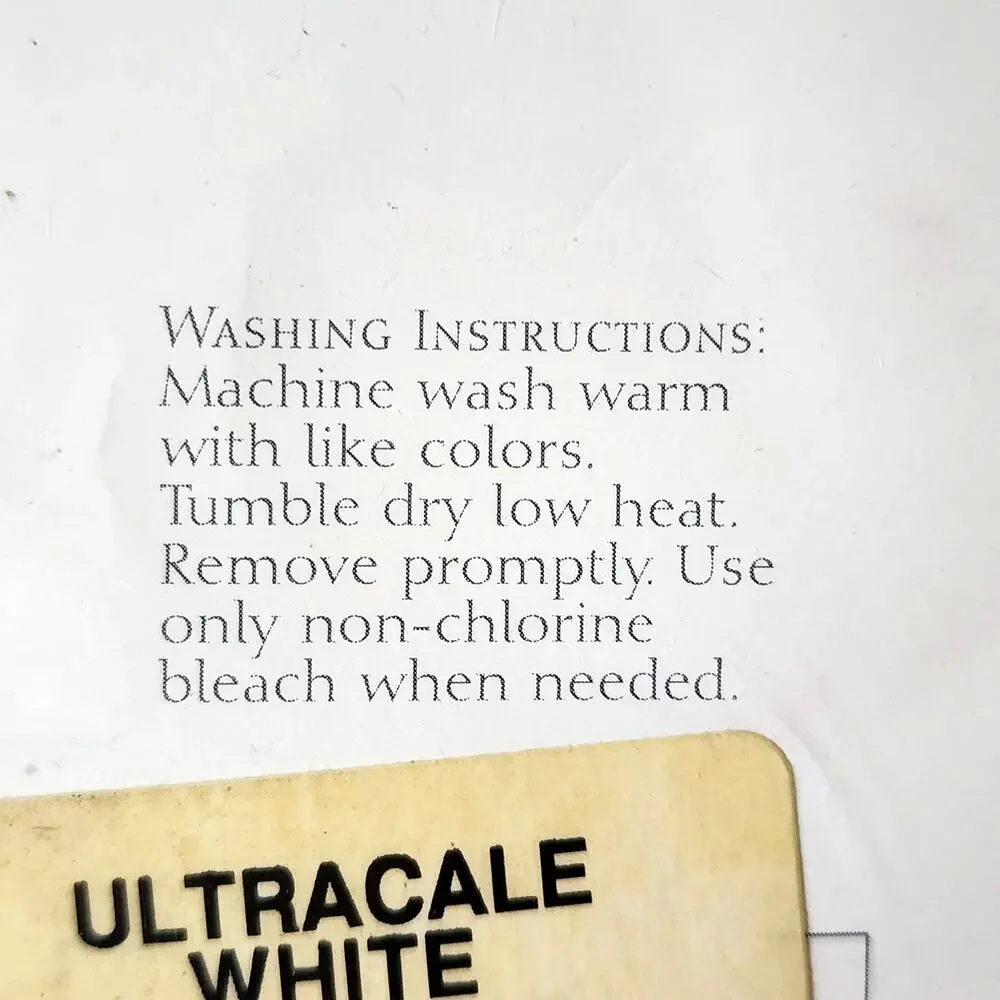 Springmaid Ultracale Full Flat Sheet White 180 Thread Count No-Iron Percale